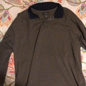 Large, Van Heusen long sleeve polo shirt
